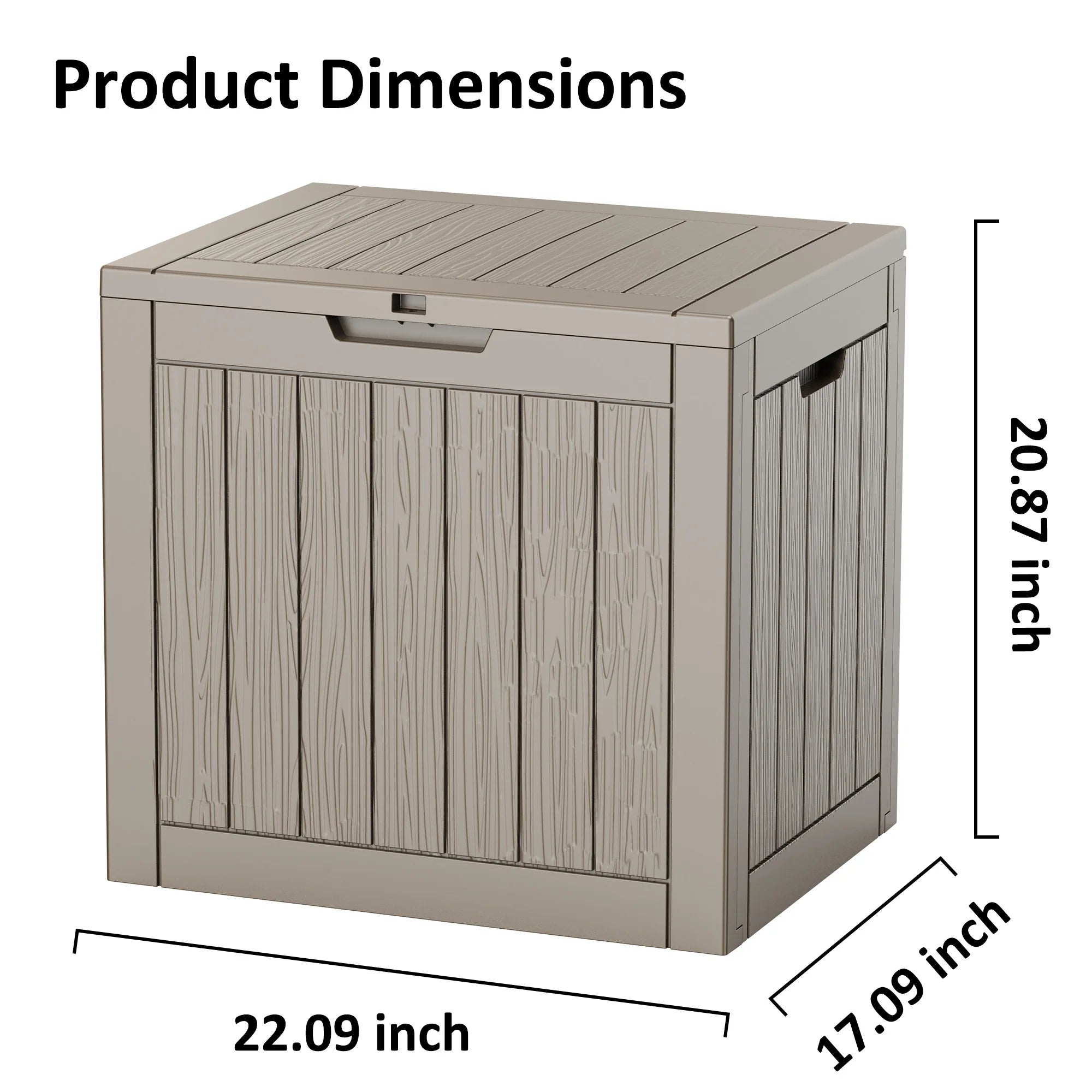 HarborGuard 30-Gallon Weatherproof Outdoor Resin Deck Storage Box