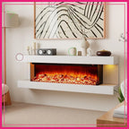 Aurora Vista 60-Inch 3-Sided Electric Fireplace