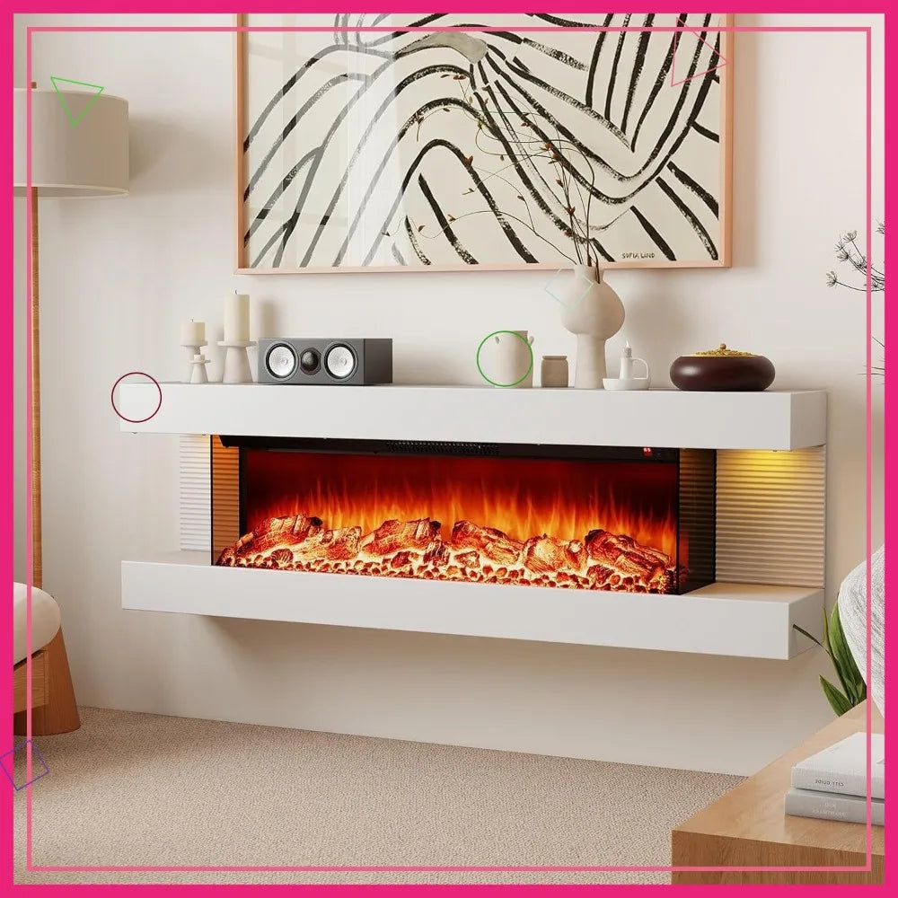 Aurora Vista 60-Inch 3-Sided Electric Fireplace