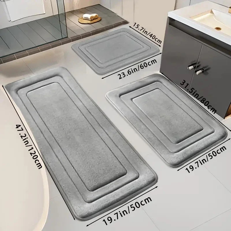 Serenity Cloud Memory Foam Bath Mat Set