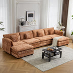 Cloudcrest U-Shaped Modular Sectional Sofa with Ottoman