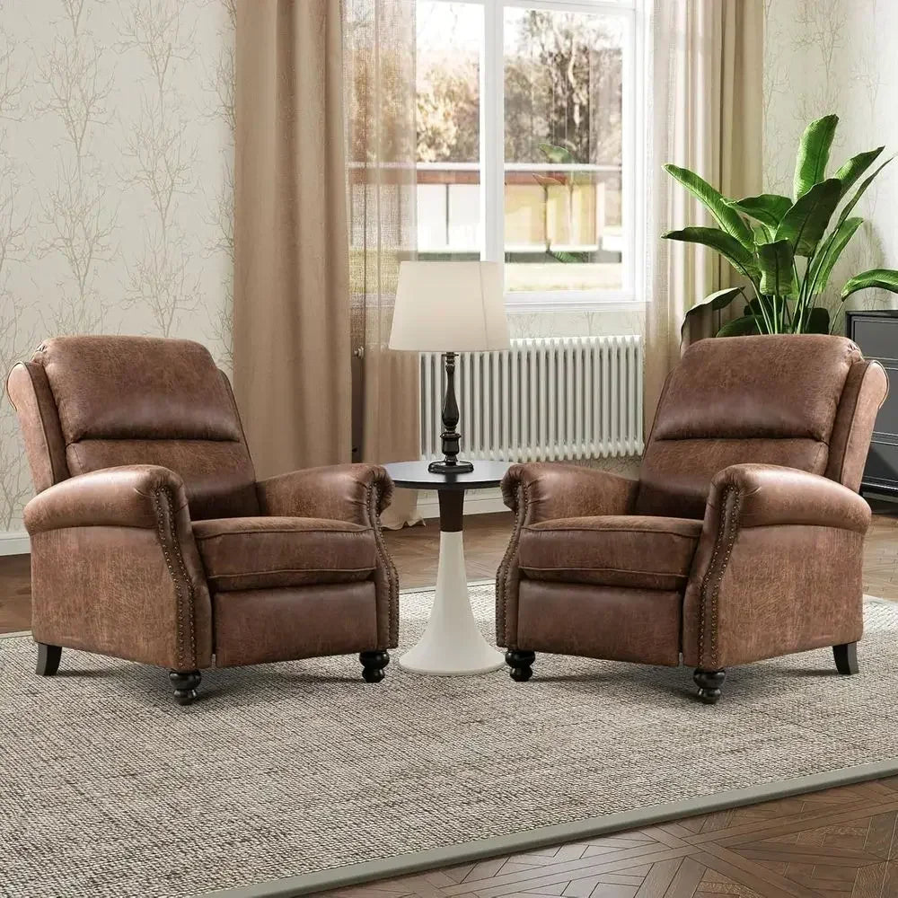Refined Leather Recliner Chair