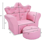 Princess Chair & Ottoman Set