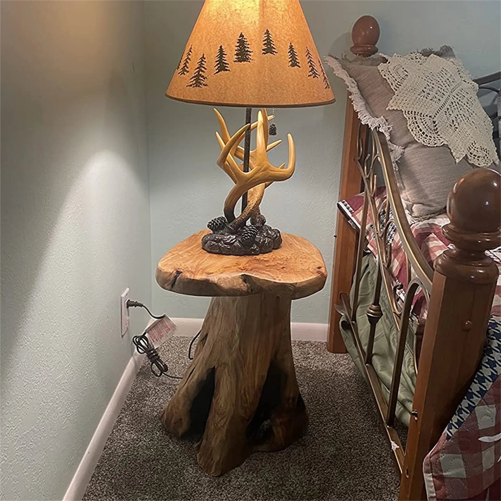 Cedar Grove Rootwood Accent Stool