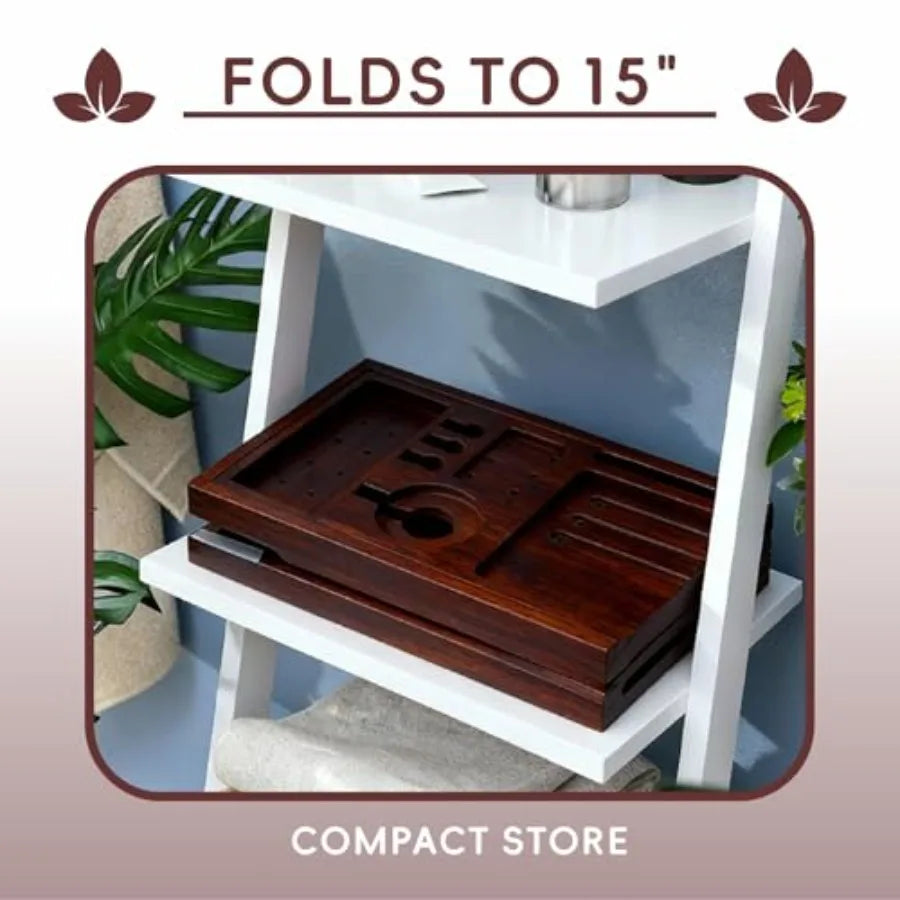 Serenity Foldable Bamboo Spa Bath Caddy