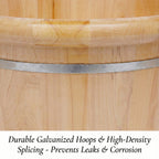 Serenity Cedar Foot Spa Basin & Massage Bucket