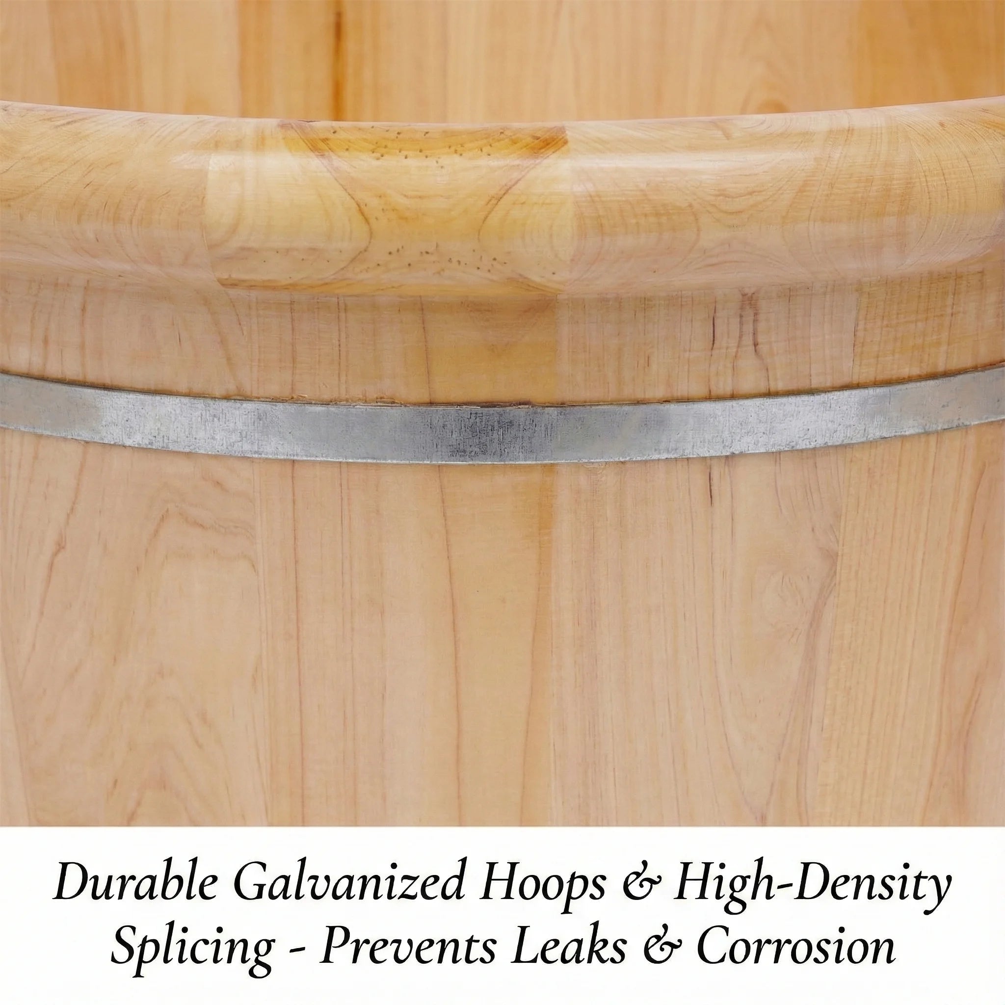 Serenity Cedar Foot Spa Basin & Massage Bucket