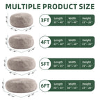 CloudNest 6-Foot Memory Foam Bean Bag Chair