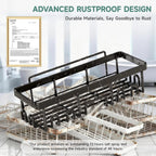 HavenHarbor 6-Piece Adhesive Shower Caddy Organizer Set
