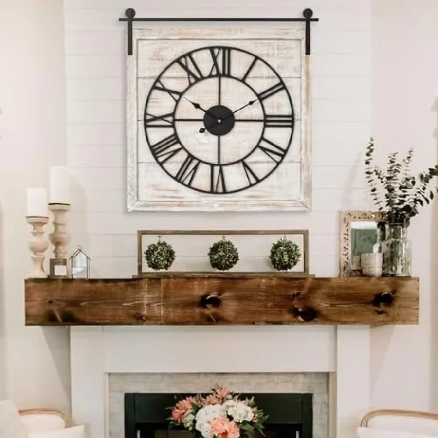 Heritage Barn Door Farmhouse Wall Clock