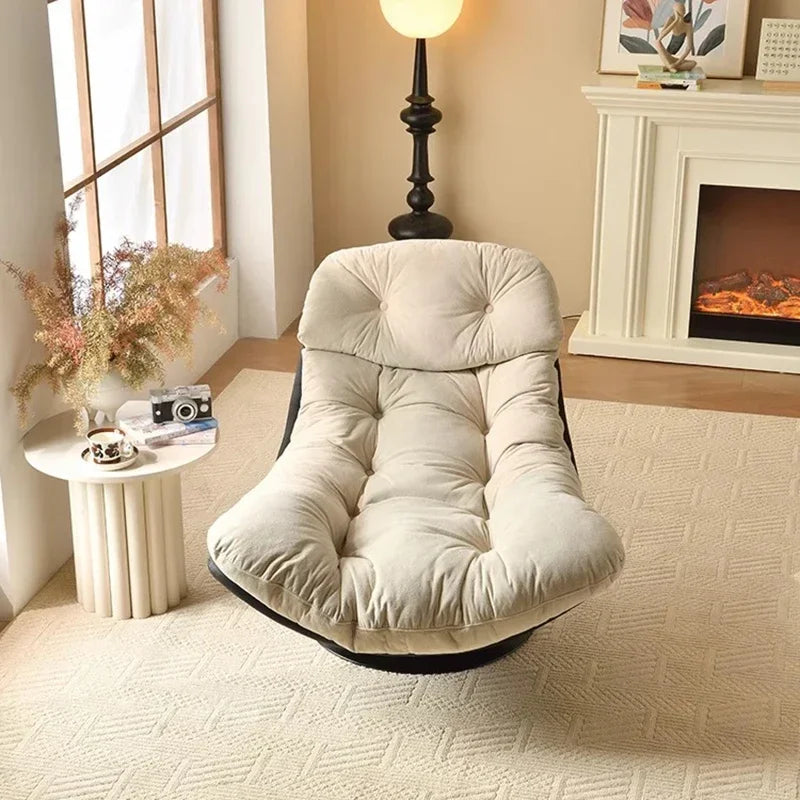 Ergonomic Bedroom Swivel Chairs Restaurant Modern Luxury Nordic Recliner Chair Makeup Single Wingback Living Room Furniture
