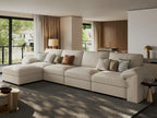 Haven Luxe Modular Leather Sectional Sofa
