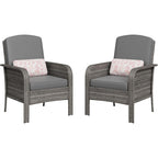 Haven Ridge Lane 2-Piece Wicker Patio Conversation Set