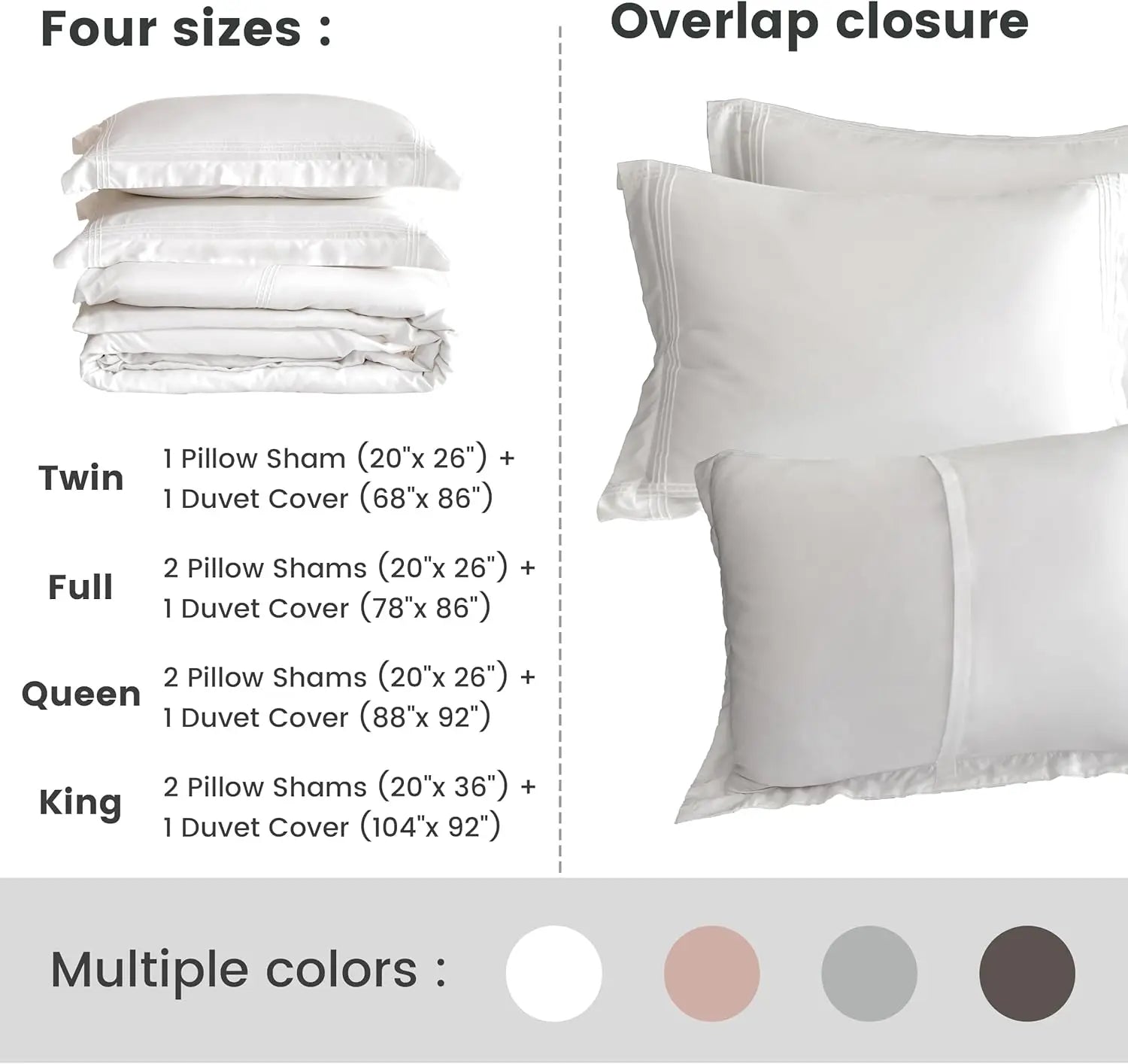 Haven Luxe Eucalyptus Tencel Cooling Duvet Cover Set – 3 Piece