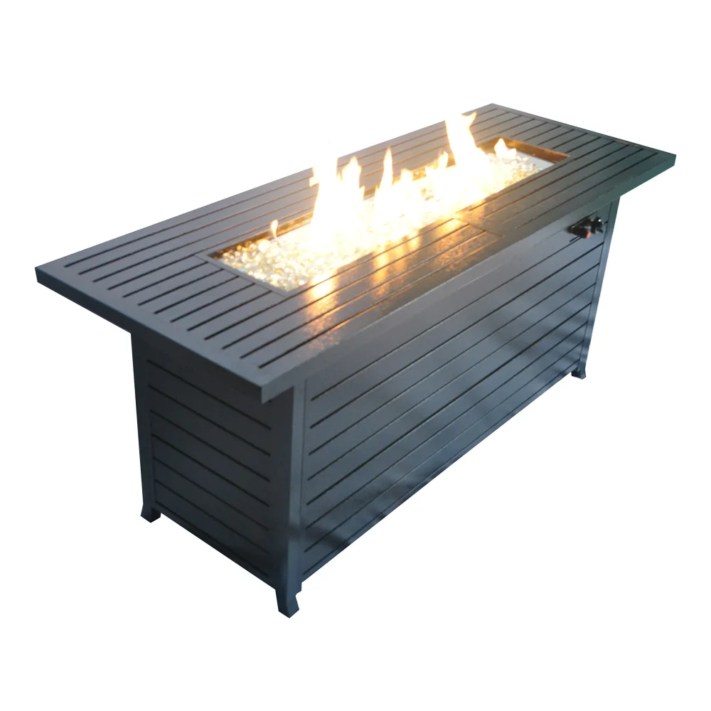 Stone Ridge 57-Inch Outdoor Propane Fire Dining Table