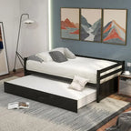 Twin Wooden Daybed with Pull-Out Trundle