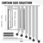 LunaShade Layered Blackout Sheer Curtain Panels – 2 Piece Set