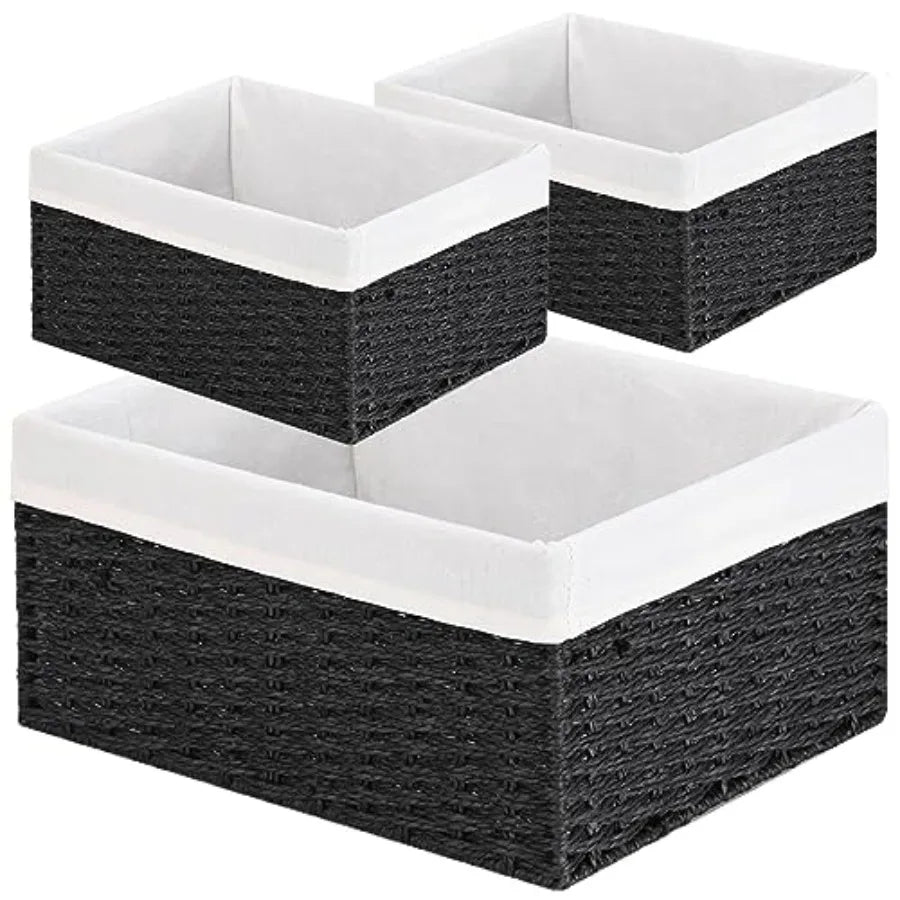 Willow Haven Woven Storage Basket Collection – Set of 3