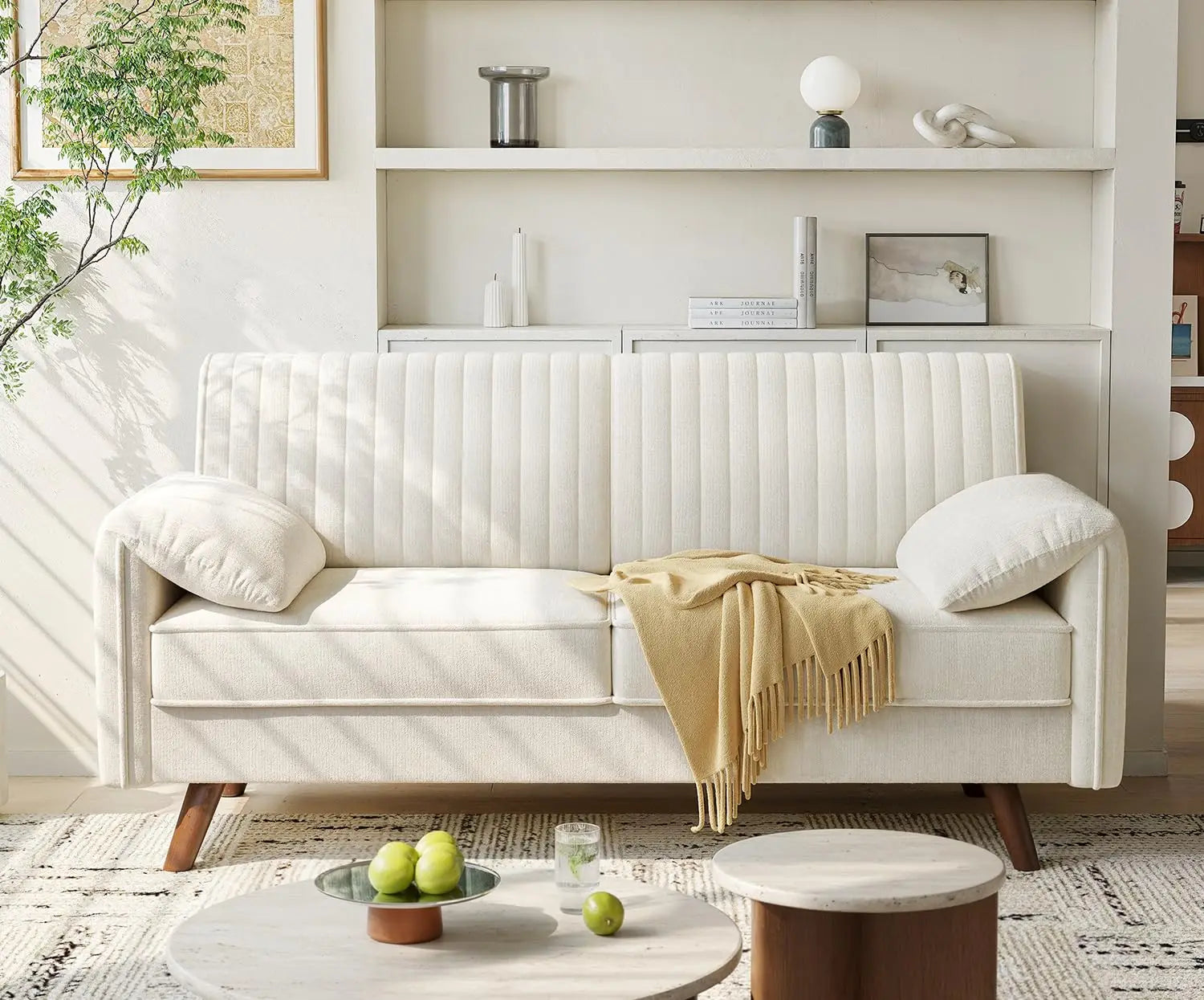 Willowhaven Deep Seat Chenille Loveseat Sofa