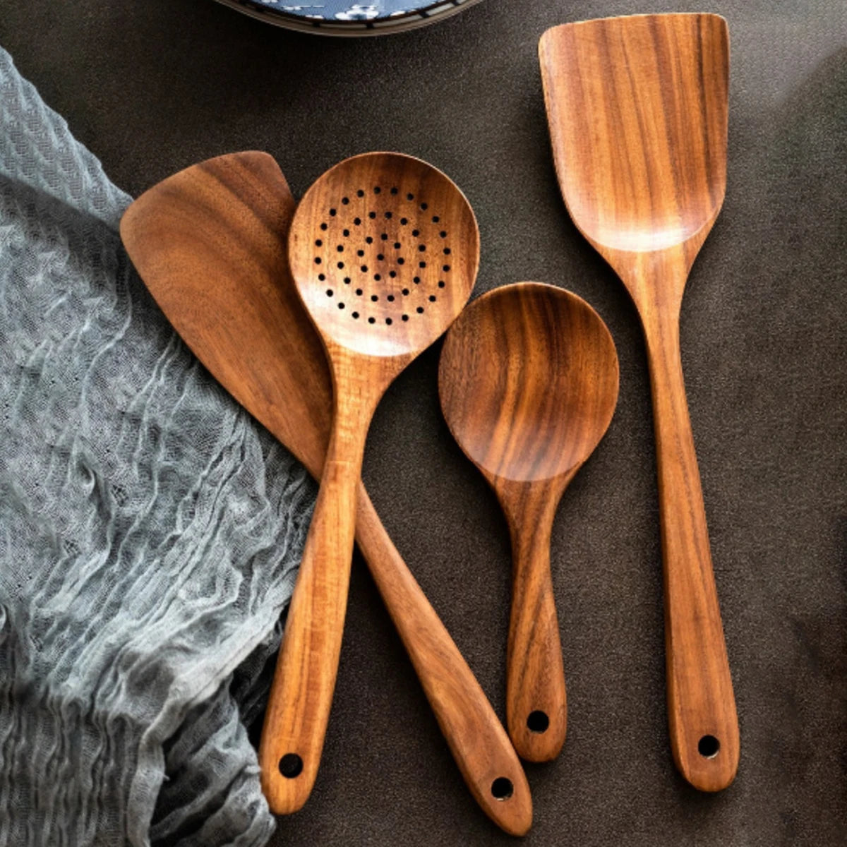 Willow Creek Wooden Kitchen Utensil Set