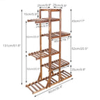 Haven Ridge 6-Tier Solid Pine Wood Plant Stand