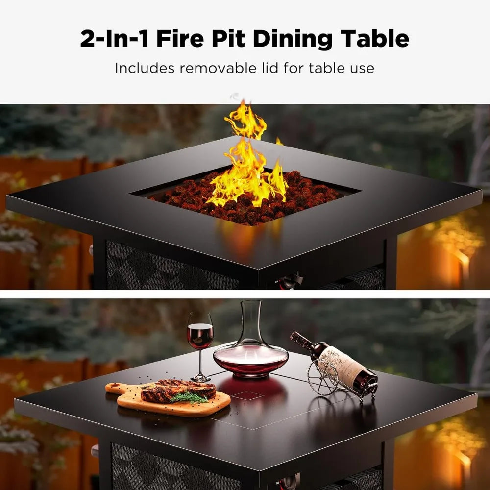 Ember Glow Propane Fire Pit Table