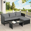Aspen Grove 3-Piece Wicker Patio Conversation Set