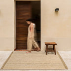 Willow Handwoven Jute Tassel Rug