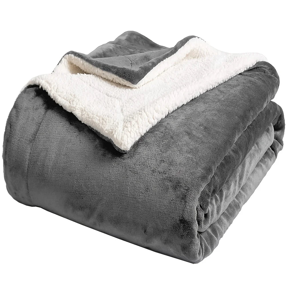 CloudHaven Sherpa Fleece Reversible Weighted Blanket