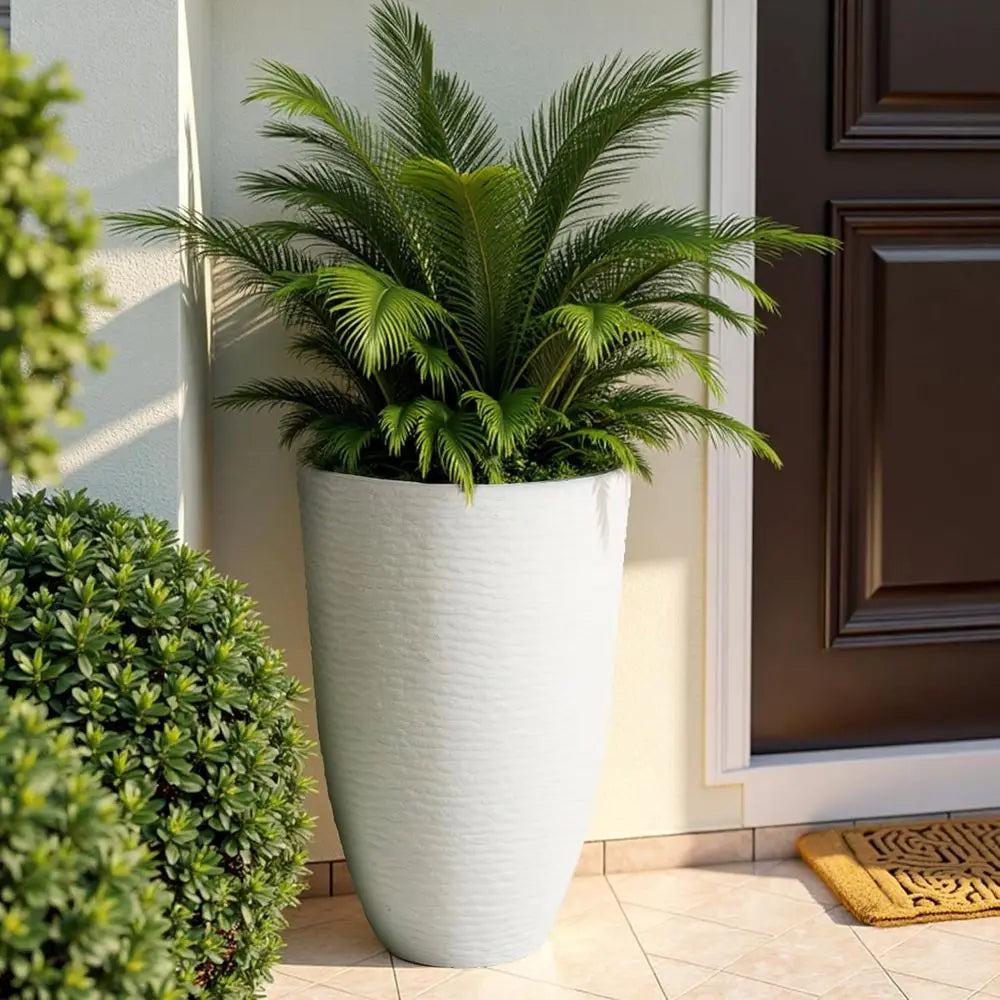 Outdoor Resin Planter Set – 21 Inch (2 Piece)