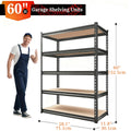 Haven Ridge Pro Heavy-Duty Storage Shelving Rack – 5 Tier
