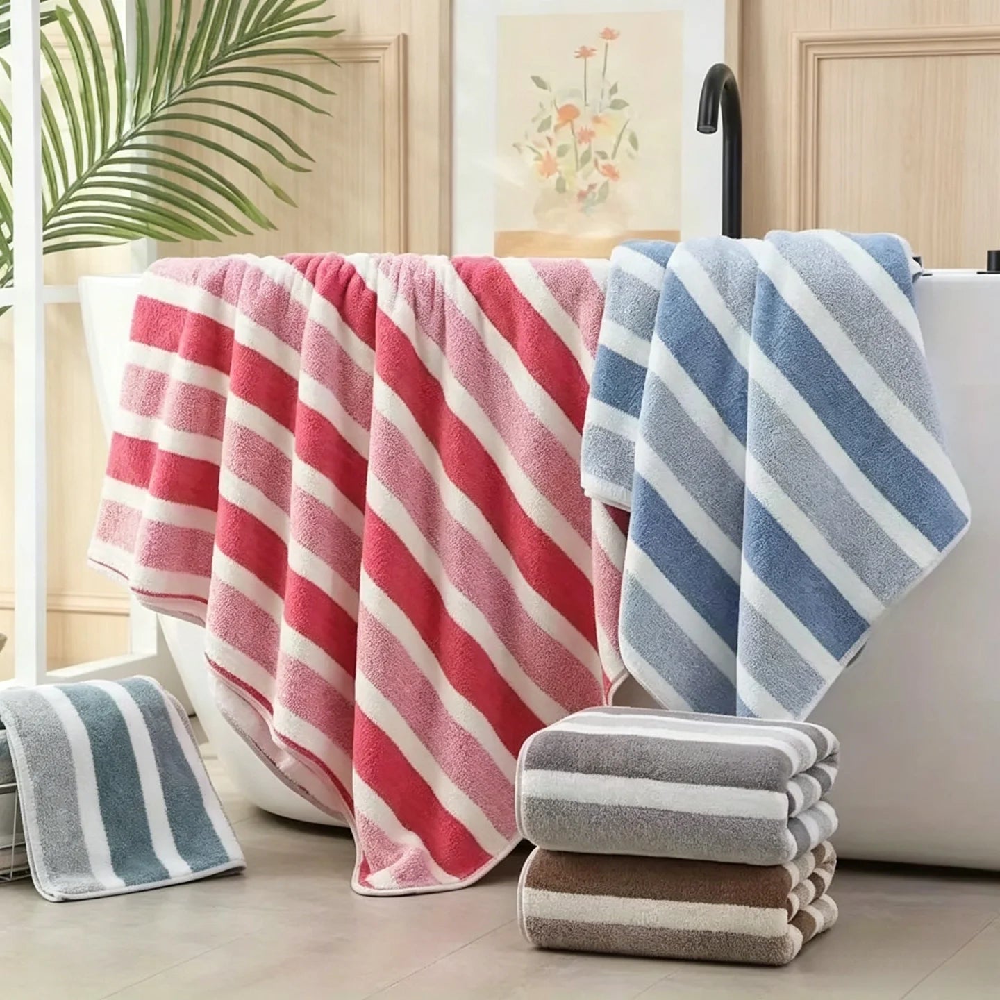 Harbor Stripe Luxury Towel Collection