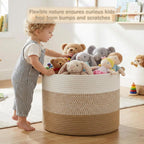 Willow Haven Large Cotton Rope Storage Basket – 70L