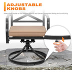 Fireside Harbor 5-Piece Patio Dining Set with Fire Pit Table