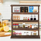 Haven Ridge Rustic 4-Tier Wall Spice Rack