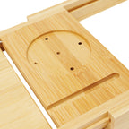 Serenity Spa Expandable Bamboo Bathtub Caddy Tray