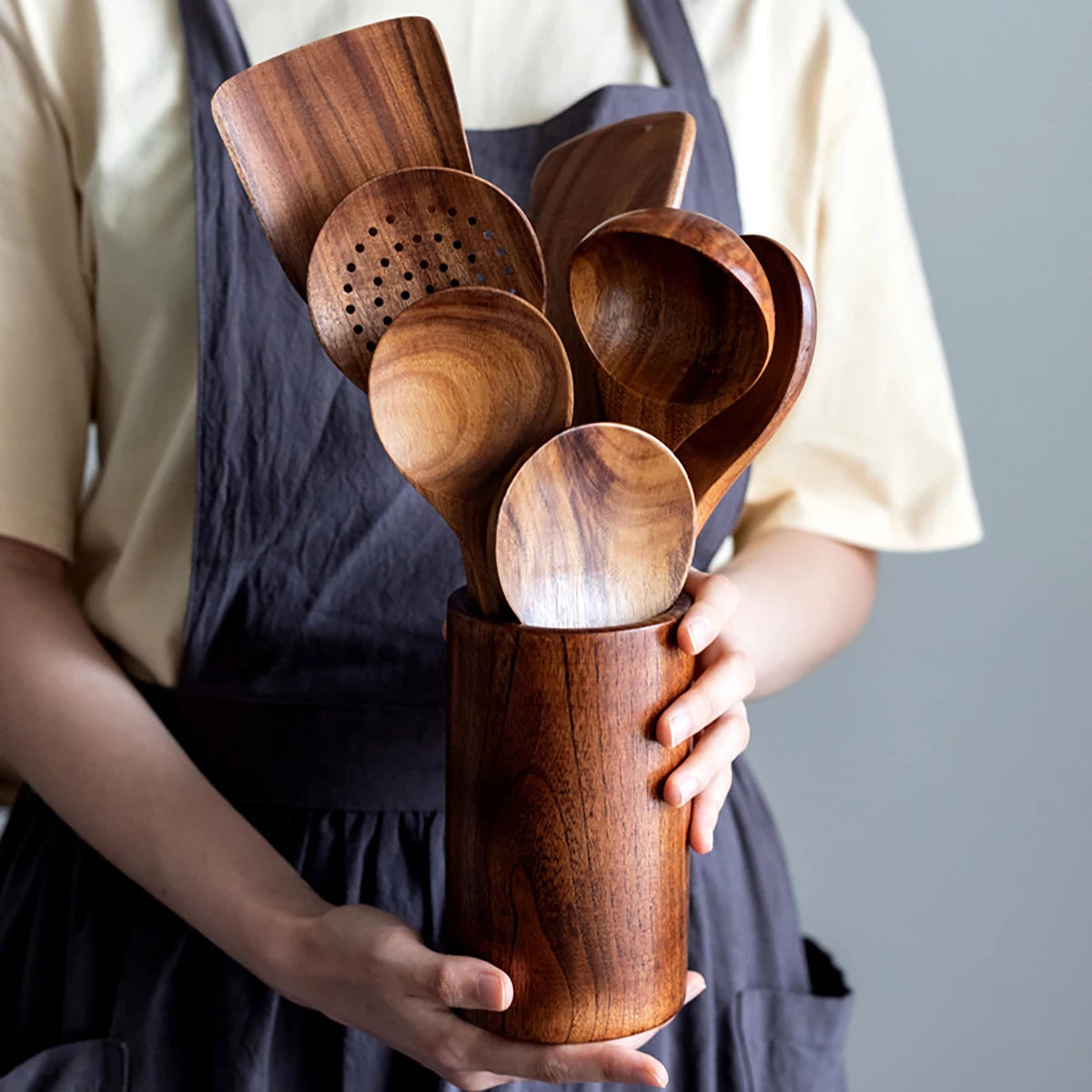 Willow Creek Wooden Kitchen Utensil Set