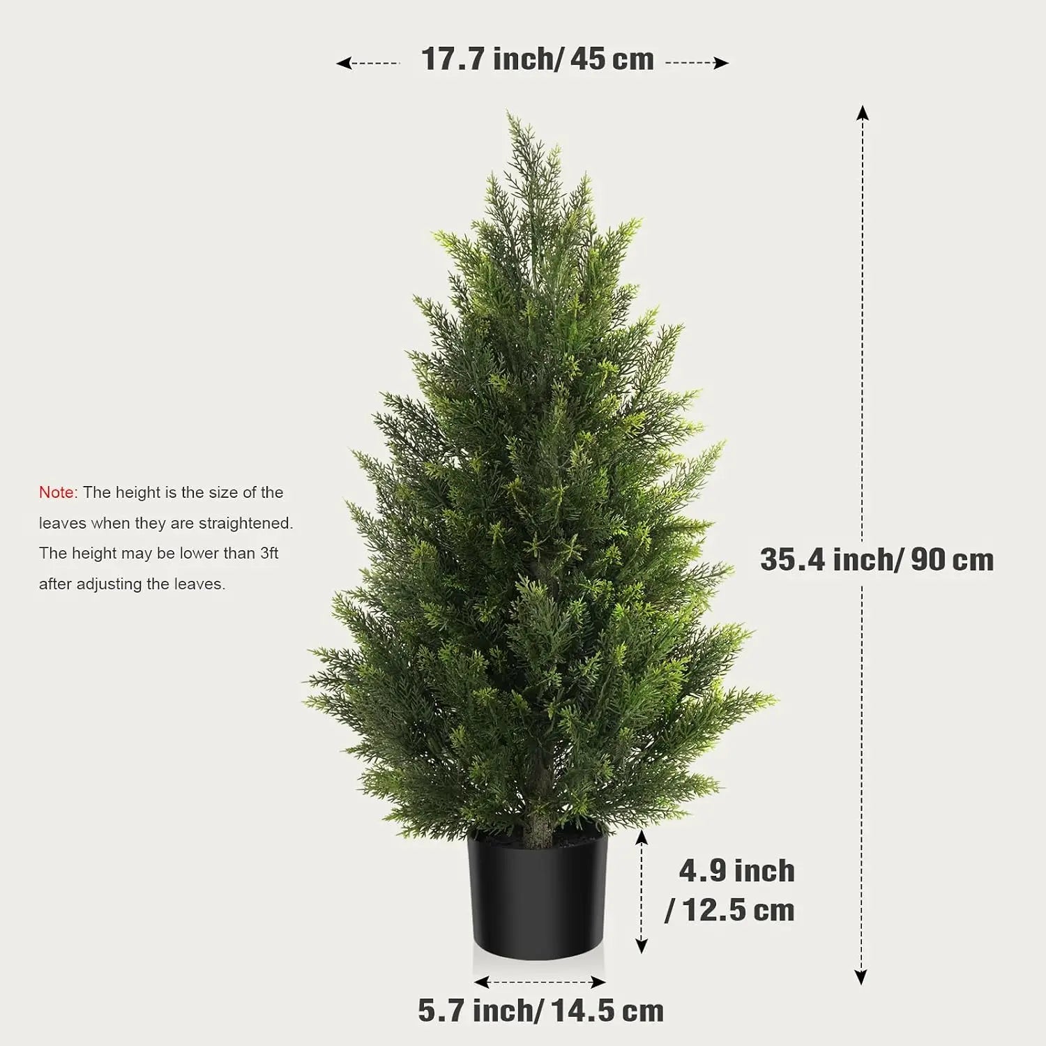 Evergreen Cedar Faux Topiary Tree