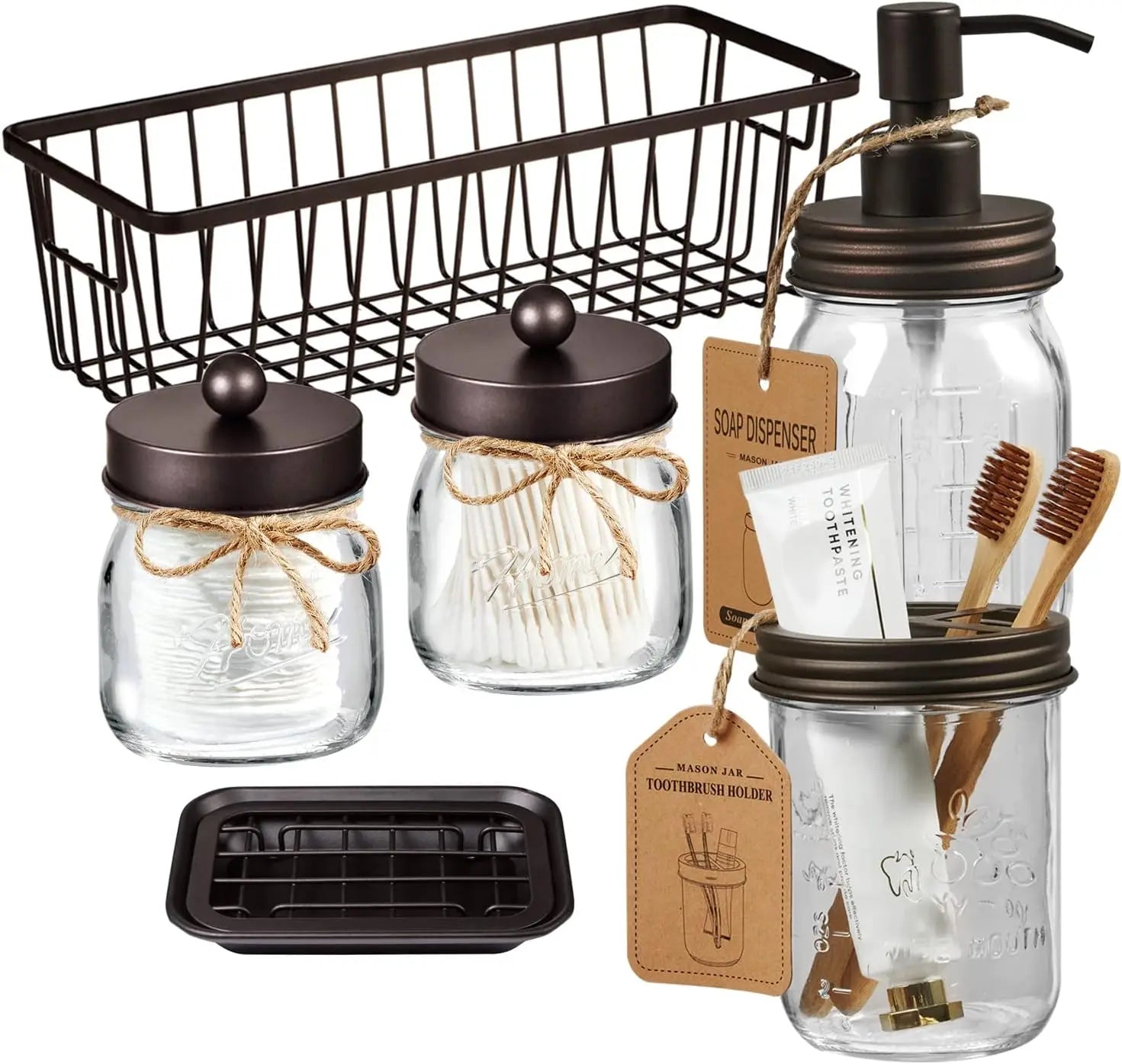 Heritage Ridge Farmhouse Bathroom Accessory Set