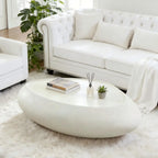 Sculpted Oval Coffee Table