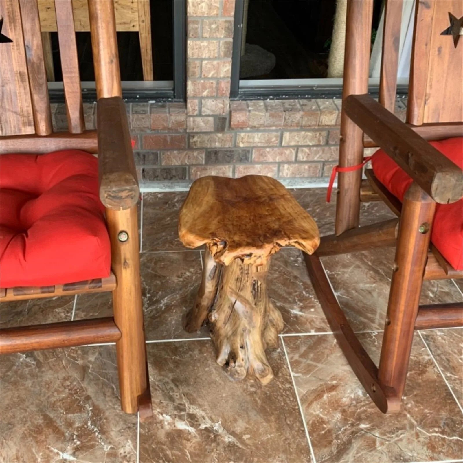 Cedar Grove Rootwood Accent Stool