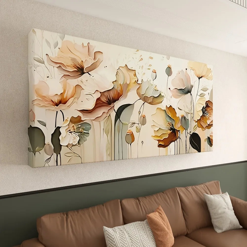 Bloomhaven Framed Abstract Floral Canvas Wall Art