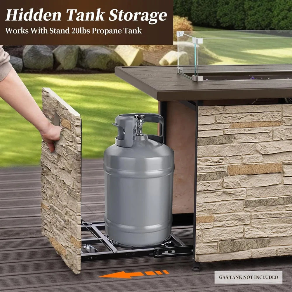 Stonecrest Outdoor Propane Fire Pit Table
