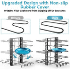 8-Tier Adjustable Pots & Pans Organizer Rack