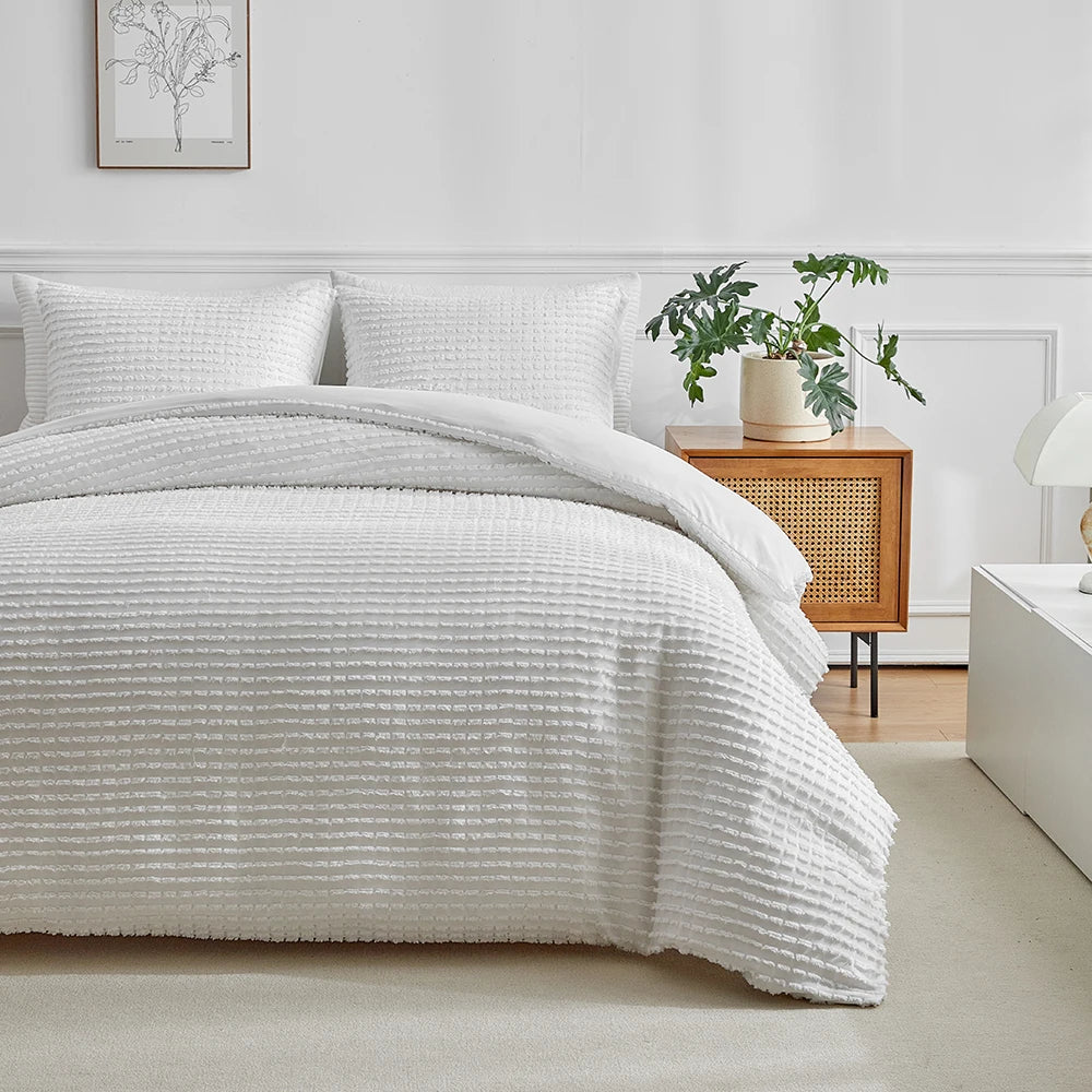 Haven Bloom Velvet Dot Duvet Cover Set – 3 Piece