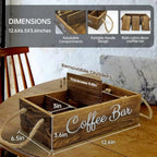 Haven Ridge Farmhouse Coffee Station Organizer