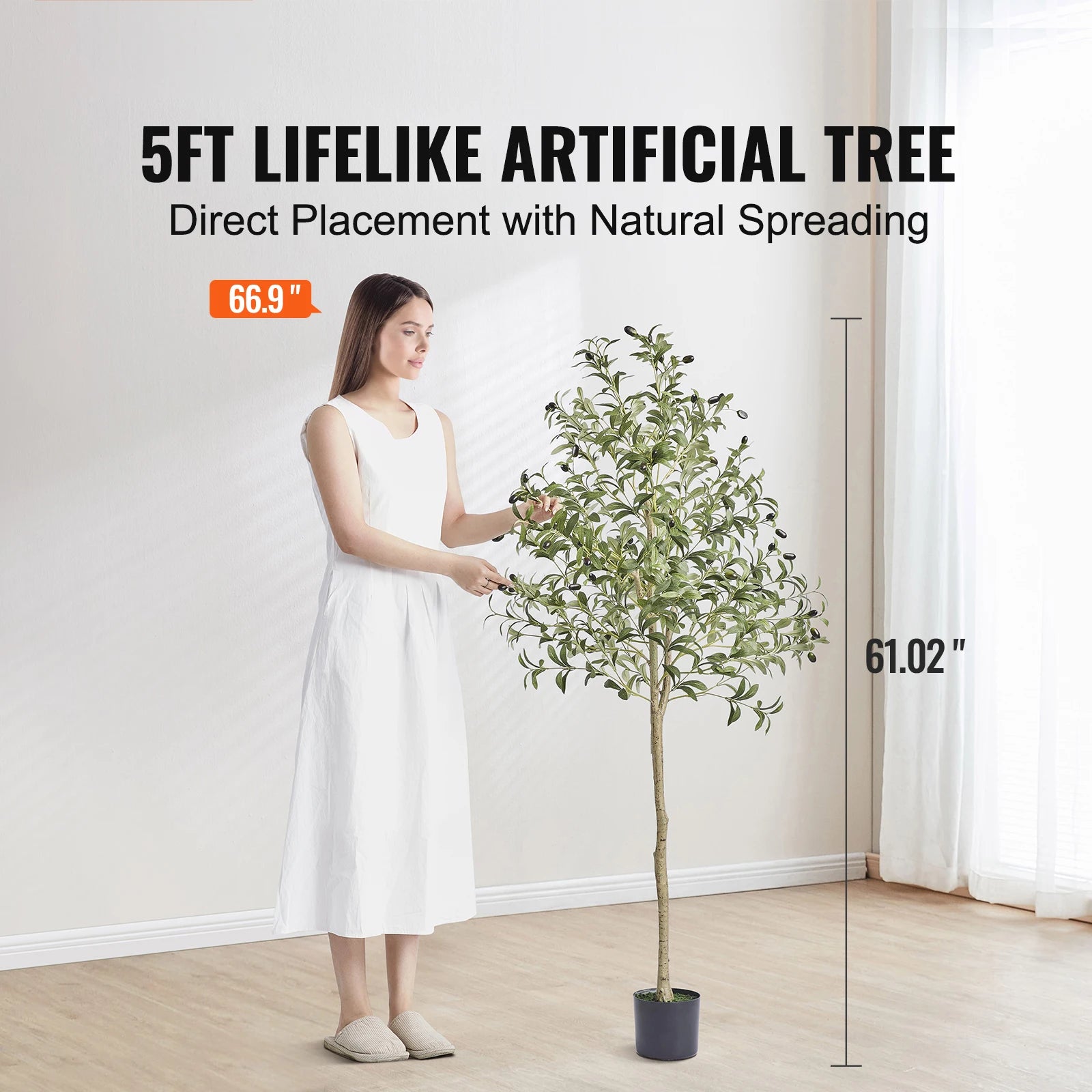 Mediterranean Faux Olive Tree – 4FT, 5FT & 6FT