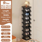 Haven Ridge SpaceSaver Vertical Shoe Organizer – 6 or 9 Tier