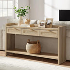 Willow Crest Rattan Console Table Set