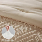 Haven Ridge Willow 7-Piece Tufted Boho Comforter Set